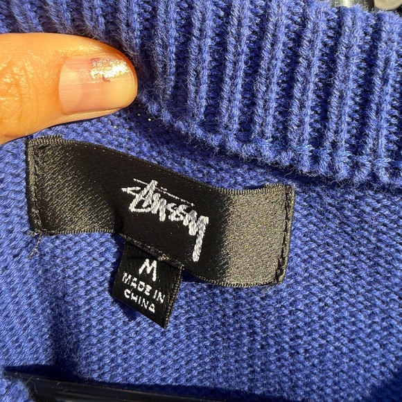 Stussy Blue Knit Sweater vest - Picture 2 of 2